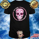 Not Today Breast Cancer Skull Halloween Shirt