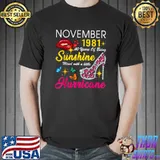 November 1981 40 Years Of Being Sunshine 40th Birthday Women T-Shirt Unisex