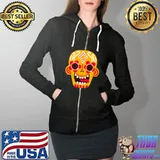 Numb Skull - Dia de Muertos - Sugar Skull T-Shirt Full Zip Hooded