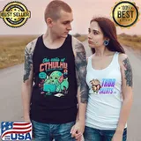 Octopus Alien The Calls Of Cthulhu He Never Lost A Client Can I Help You Shirt Tank Top