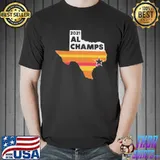 Official Houston Astros 2021 Al Champ Map Retro Vintage Shirt Unisex