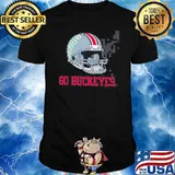 Ohio State Buckeyes Go Buckeyes Helmet Shirt