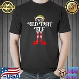 Old Fart Elf Christmas Party Matching Family Group Pajama Raglan Baseball T-s Unisex