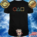 Old vinatge Squid Korean Game Tee Drama & Movie Lovers T-Shirt
