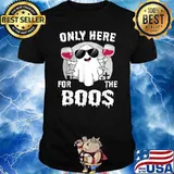 Only Here For The Boos Cute Ghost Funny Halloween Women T-Shirt