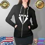 Orange Tuxedo Dumb Movie Halloween Costume T-Shirt Full Zip Hooded