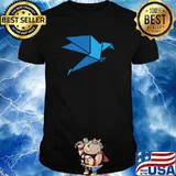 Origami blue bird T-Shirt