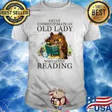 Owl Murder Never Underestimate An Old Lady Who Loves Reading T-Shirt