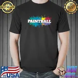 Paintball Color Splashes Paintballing Paintballer T-s Unisex