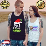 Papi Claus Shirt, Family Matching Papi Claus Pajama T-Shirt Tank Top