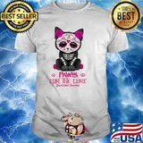 Paws For The Cure Multiple Sclerosis Awareness Halloween Shirt