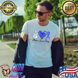 Peace Love Cure Leukodystrophies Awareness Classic T-Shirt