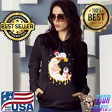 Penguin Sitting On Moon Christmas Shirt