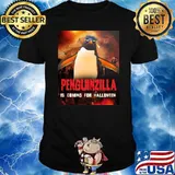 Penguinzilla is coming for halloween shirt