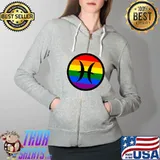 Pisces Astrology Design 4 LGBT T-Shirt Full Zip Hooded