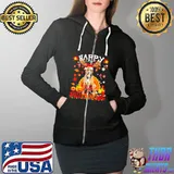 Pitbull Dog Happy Hallothanksmas Halloween Thanksgiving Xmas s Full Zip Hooded
