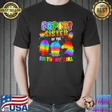 Pop It Sister of the Birthday Girl Fidget Family Matching T-Shirt