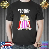 Popcorn Queen Womens Popcorn Lover Shirt Cute Popcorn Premium T-Shirt