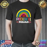 Preschool Squad Pre-Kindergarten Teacher Student Preschooler T-Shirt
