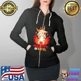 Pretty and Evil Cute Evil Creepy Baphomet s Full Zip Hooded
