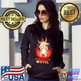 Pretty and Evil Cute Evil Creepy Baphomet s Hoodie
