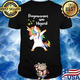 Programmers are magical unicorn dabbing shirt