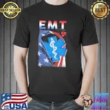 Proud EMT American Flag Shirt Unisex