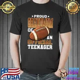 Proud Grandmom of Official Teenager 13th Birthday Football T-shirt