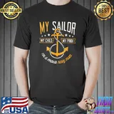 Proud Mom Navy Family Proud Navy Mother for Moms of Sailors T-Shirt