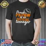 Proud Papaw of an Official Teenager 13th Birthday Baseball T-Shirt