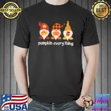 Pumpkin Everything Cute Fall Gnomes Autumn Thanksgiving T-Shirt