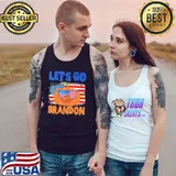 Pumpkin Sunglasses-Let’s Go Brandon Halloween Shirt Tank Top