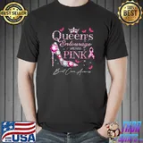 Queen's Entourage Wears Pink Breast Cancer Awareness T-Shirt