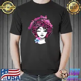 Queen's Wear Pink Breast Cancer Awareness Black Queen T-Shirt Unisex