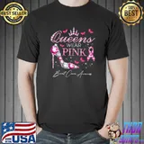 Queens Wear Pink Breast Cancer Awareness T-Shirt Unisex