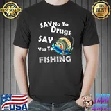 Red Ribbon Squad Week Say No To Say Yes To Fishing T-shirt