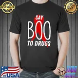 Red Ribbon Week Say BOO To Say Yes To Halloween T-Shirt Unisex