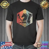 Retro Bishop Horse Rook Funny Chess T-Shirt