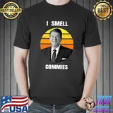 Ronald Reagan I Smell Commies Retro Vintage Funny Political Premium T-Shirt