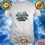 Sacred Geometry Triangles - Misty Forest Classic T-Shirt