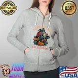 Salem 1692 You Missed One - Witch On Broom Moon Halloween T-Shirt Full Zip Hooded