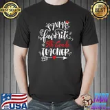 Santa's Favorite 5th Grade Teacher Christmas Party Xmas T-Shirt Unisex