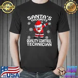 Santa's Favorite Quality Control Technician Christmas T-Shirt