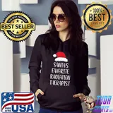 Santa's Favorite Radiation Therapist Pajama Funny Christmas T-Shirt Hoodie
