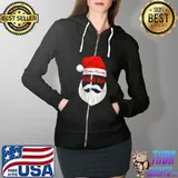 Santa's Favorite Sales Rep Funny Christmas T-Shirt Full Zip Hooded