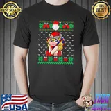 Santa Unicorn, Ugly Christmas Sweater, Women Girls Boys Kids T-Shirt