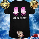 Save The Boobees Boo Bees Breast Cancer Halloween T-Shirt