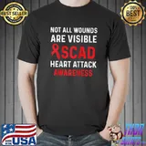 SCAD Heart Attack Survivor Warrior Awareness Raglan Baseball T-shirt