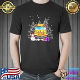 School Bus Snowman Gilf Christmas Shirt Unisex