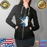 Scottish Flag I Scottish Bagpipe Sack Pipe T-Shirt Full Zip Hooded